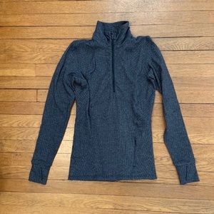 Grey Lululemon Quarter Zip Top